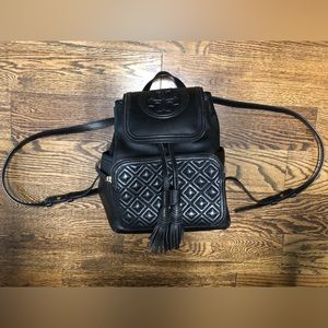 Used Tory Burch Fleming Backpack Purse